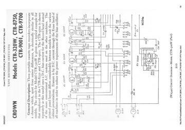 Crown CTR 9001 schematic circuit diagram